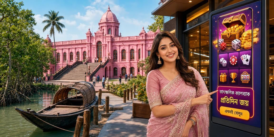 ঢাকায় লটারি ক্যাশব্যাক বোনাস উপভোগ করছেন একজন ব্যবহারকারী