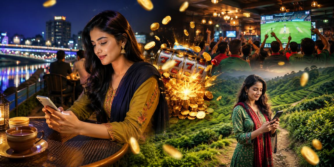 ঢাকার চা-বাগানে ক্রিকেট বেটিং উপভোগ করছেন একজন ব্যবহারকারী